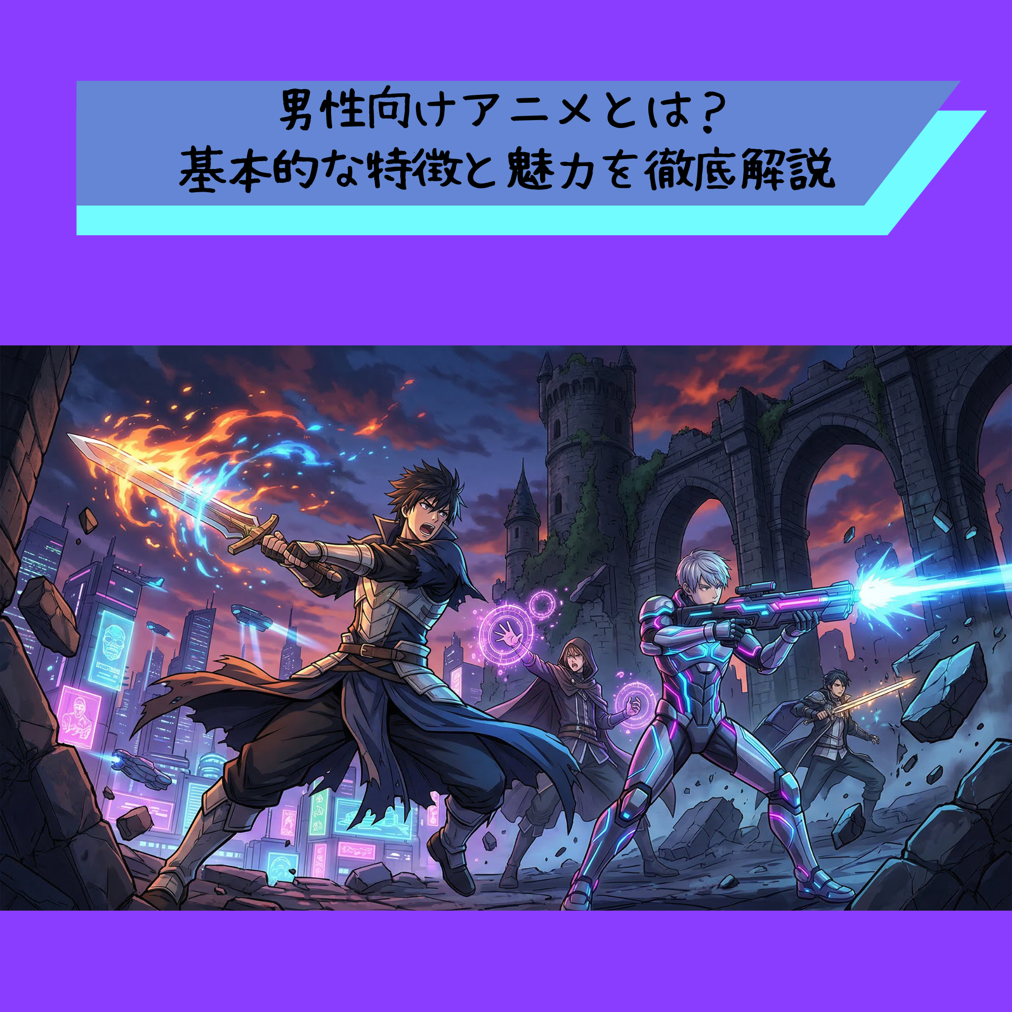 男性向けアニメとは?基本的な特徴と魅力を徹底解説