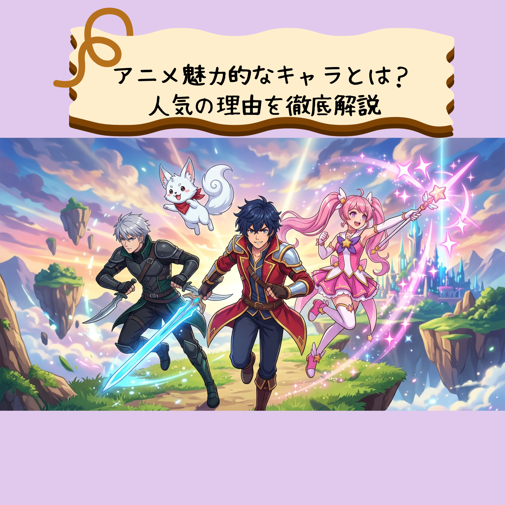 アニメ魅力的なキャラとは?人気の理由を徹底解説