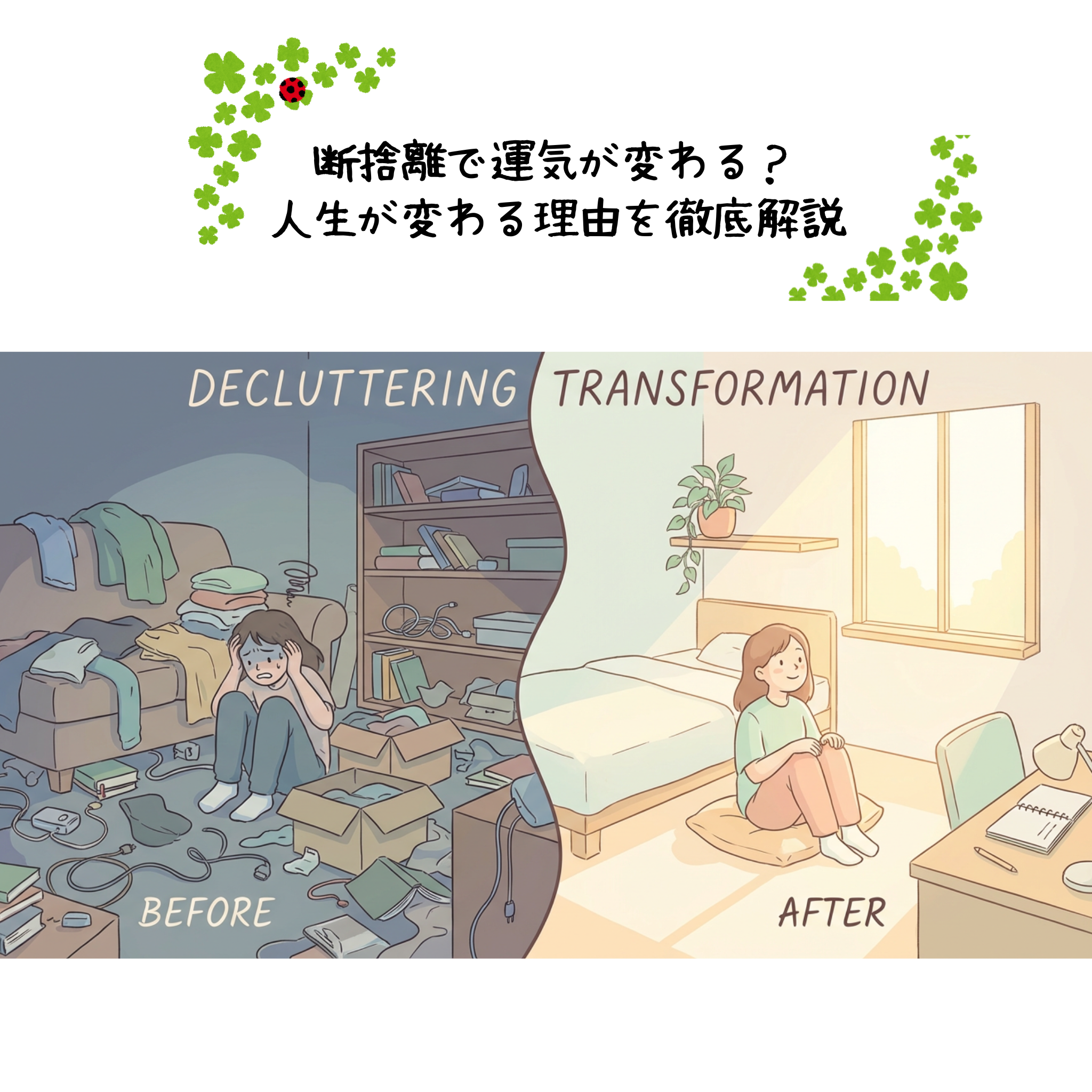 断捨離で運気が変わる?人生が変わる理由を徹底解説