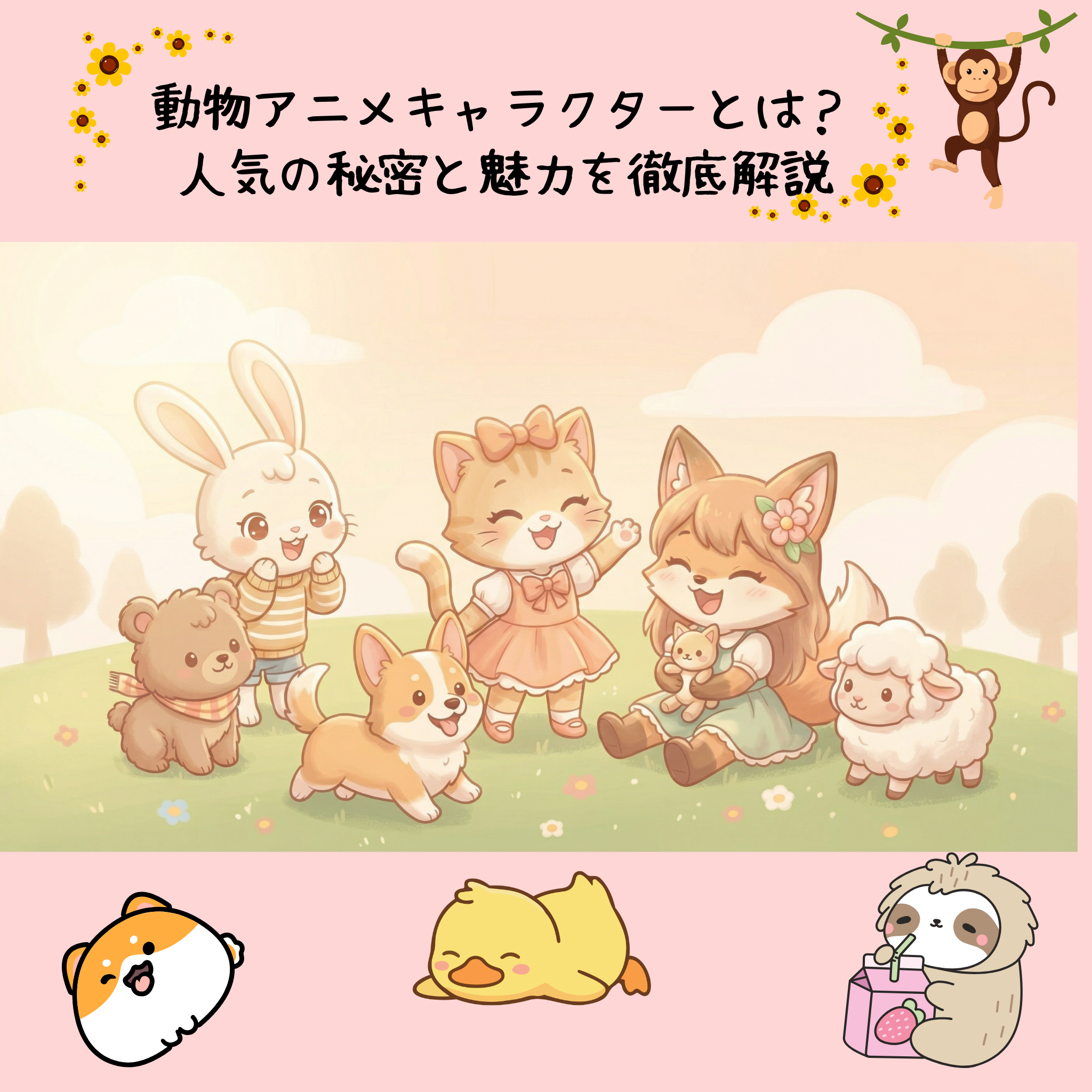 動物アニメキャラクターとは?人気の秘密と魅力を徹底解説