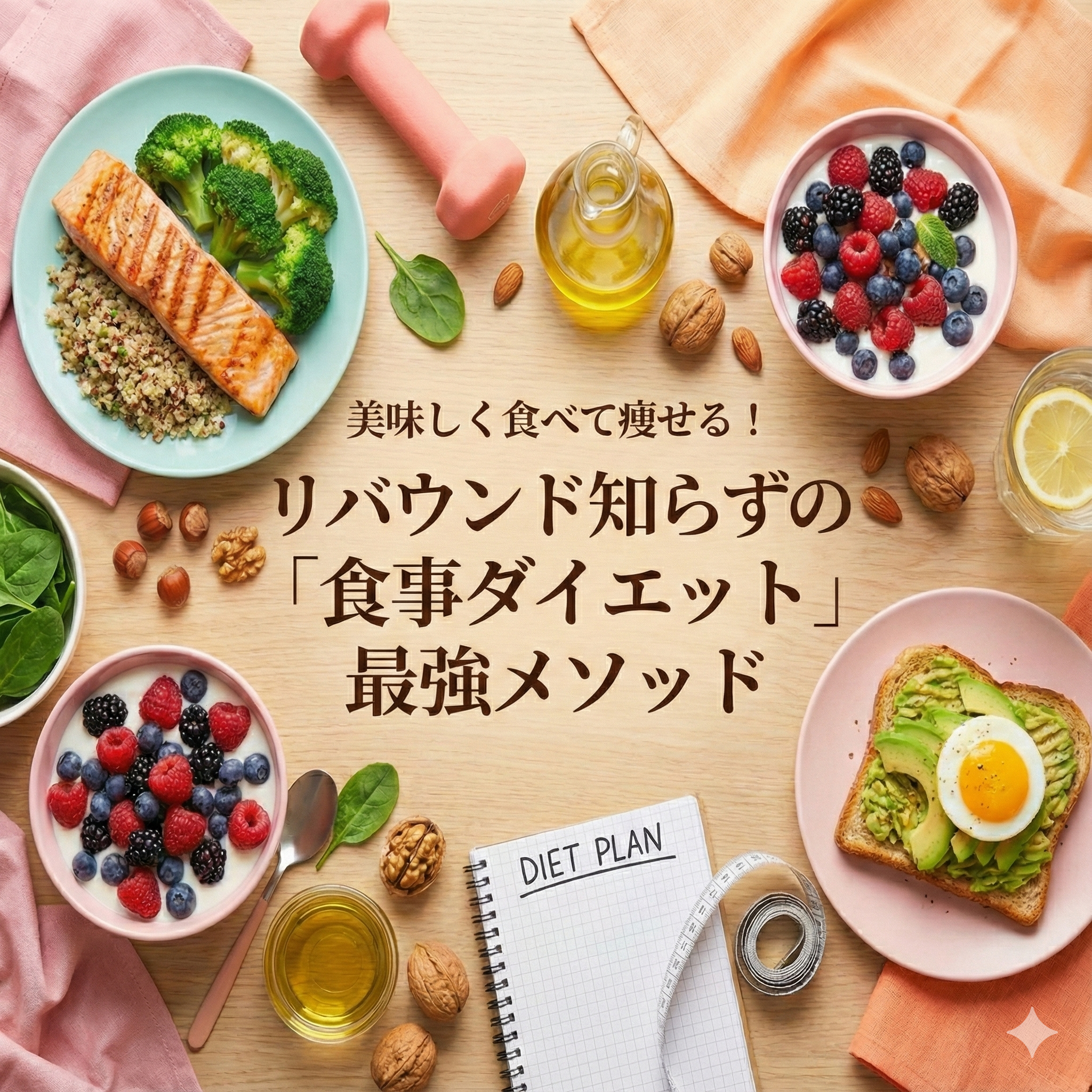 美味しく食べて痩せる!リバウンド知らずの「食事ダイエット」最強メソッド