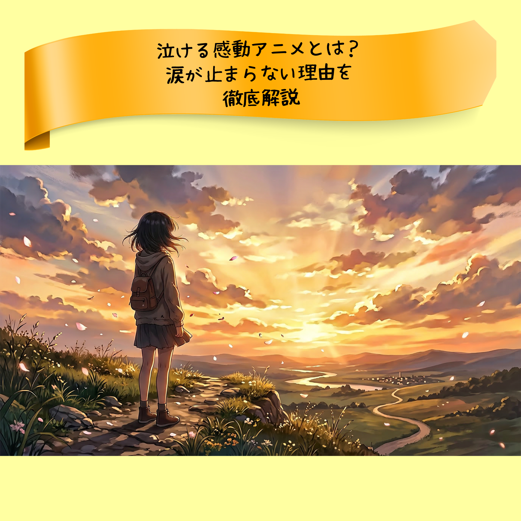 泣ける感動アニメとは?涙が止まらない理由を徹底解説
