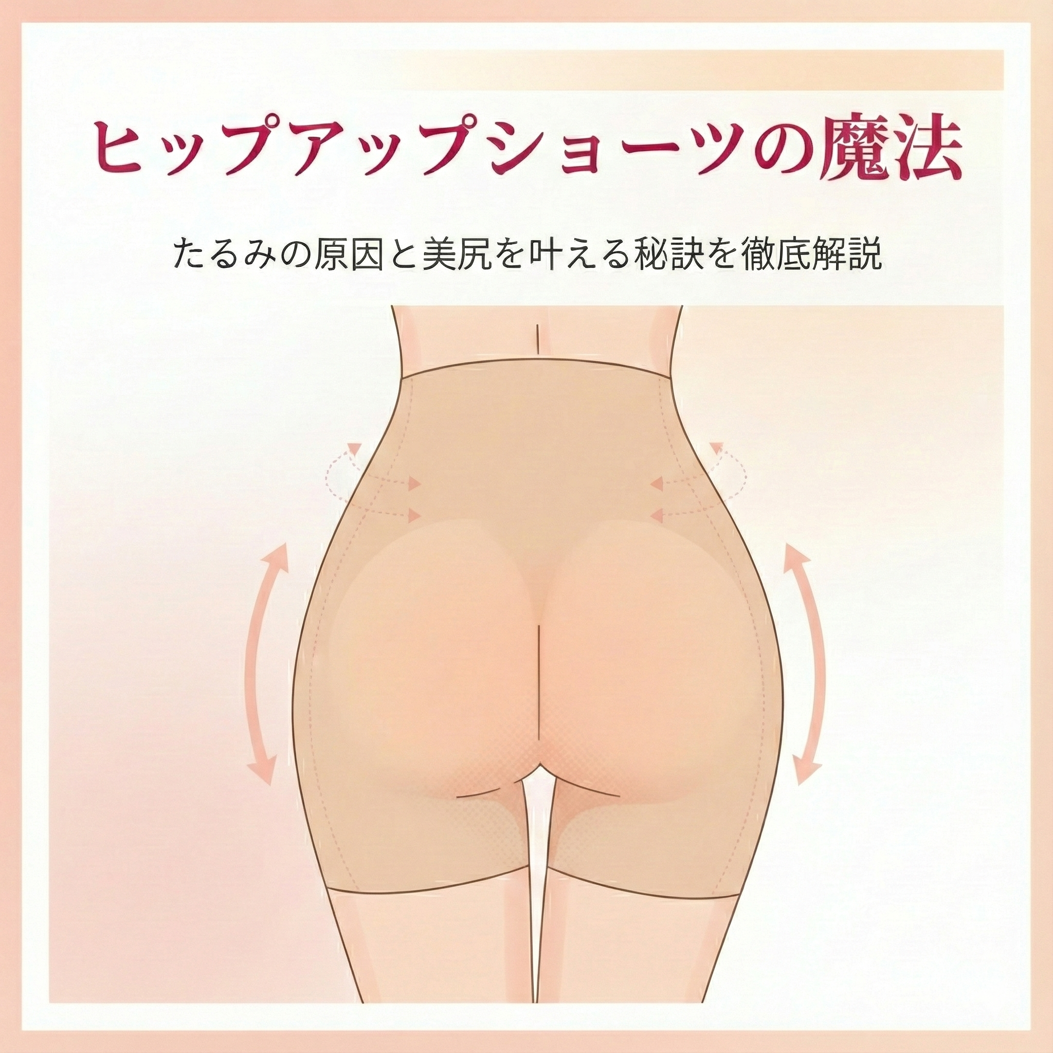 ヒップアップ ショーツの魔法:たるみの原因と美尻を叶える秘訣を徹底解説