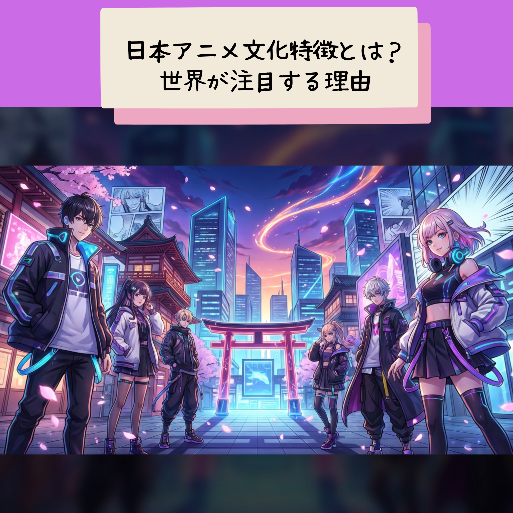 日本アニメ文化特徴とは?世界が注目する理由