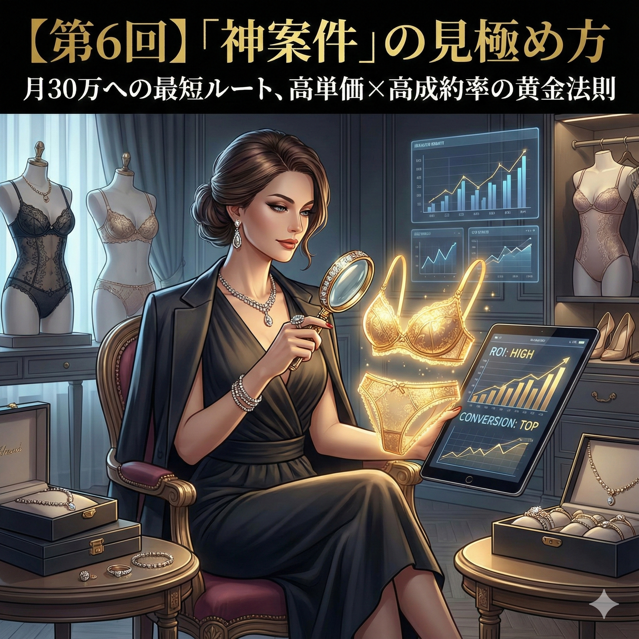 「神案件」の見極め方: 月30万への最短ルート、高単価×高成約率の黄金法則