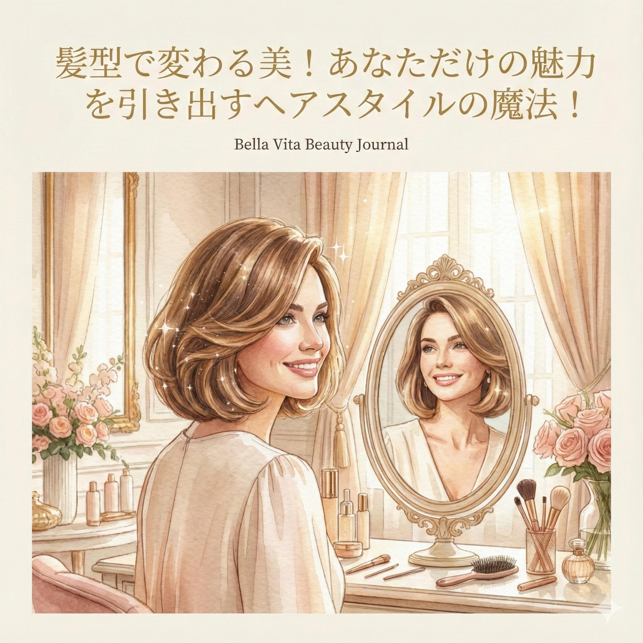 髪型で変わる美!あなただけの魅力を引き出すヘアスタイルの魔法!