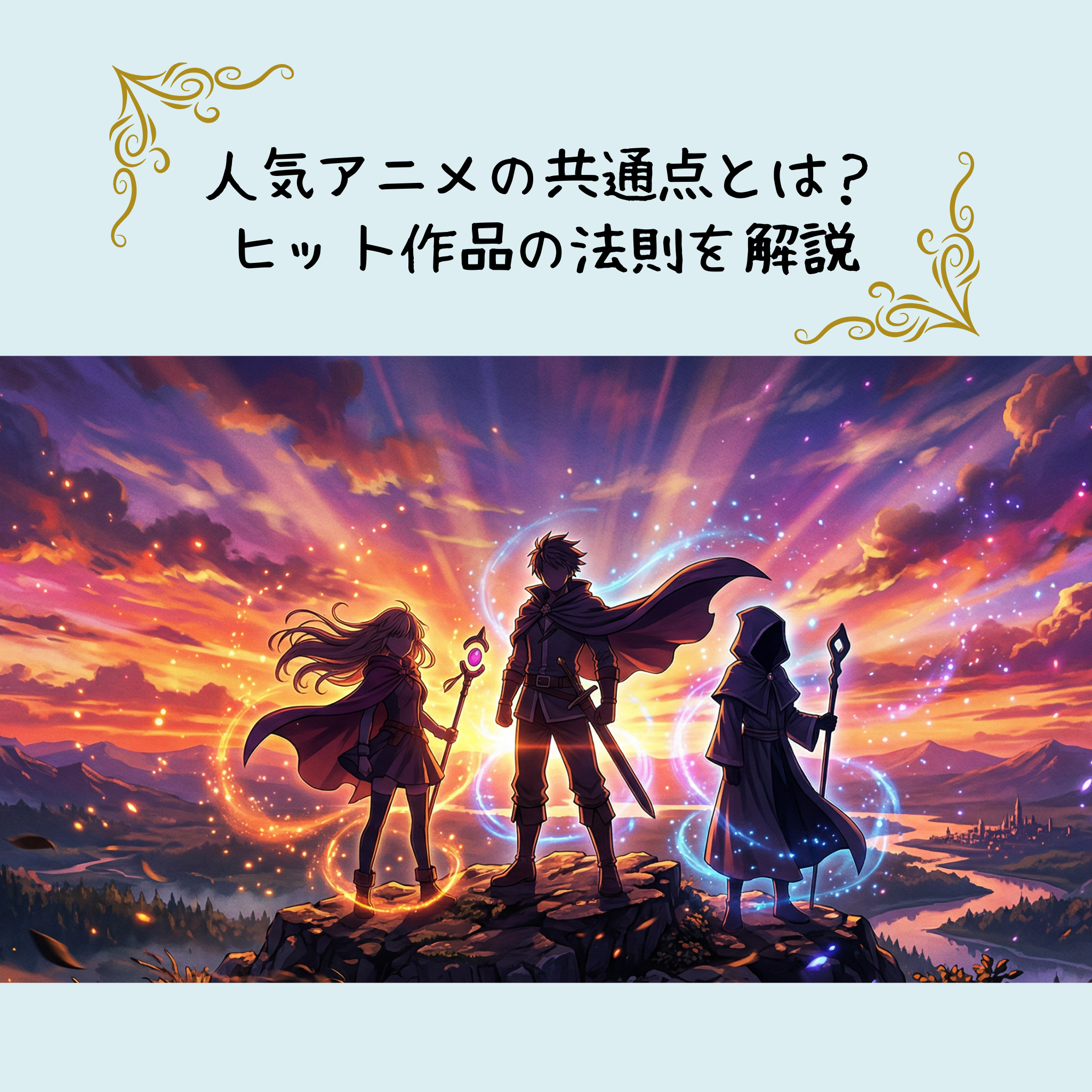 人気アニメの共通点とは?ヒット作品の法則を解説