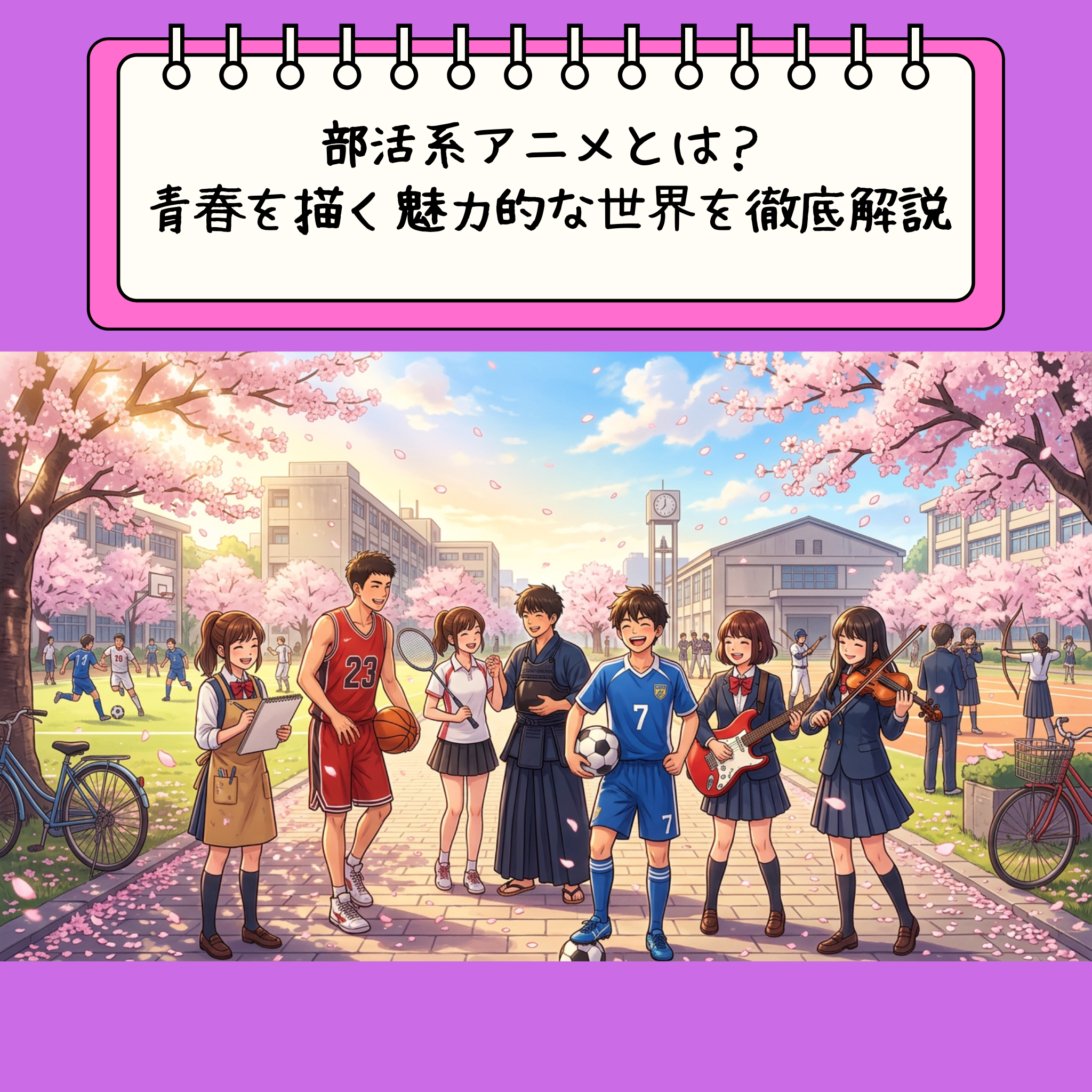 部活系アニメとは?青春を描く魅力的な世界を徹底解説