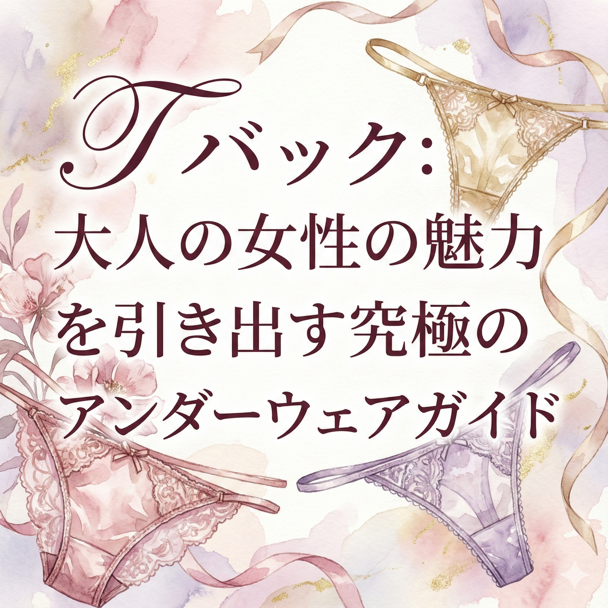 Tバック:大人の女性の魅力を引き出す究極のアンダーウェアガイド
