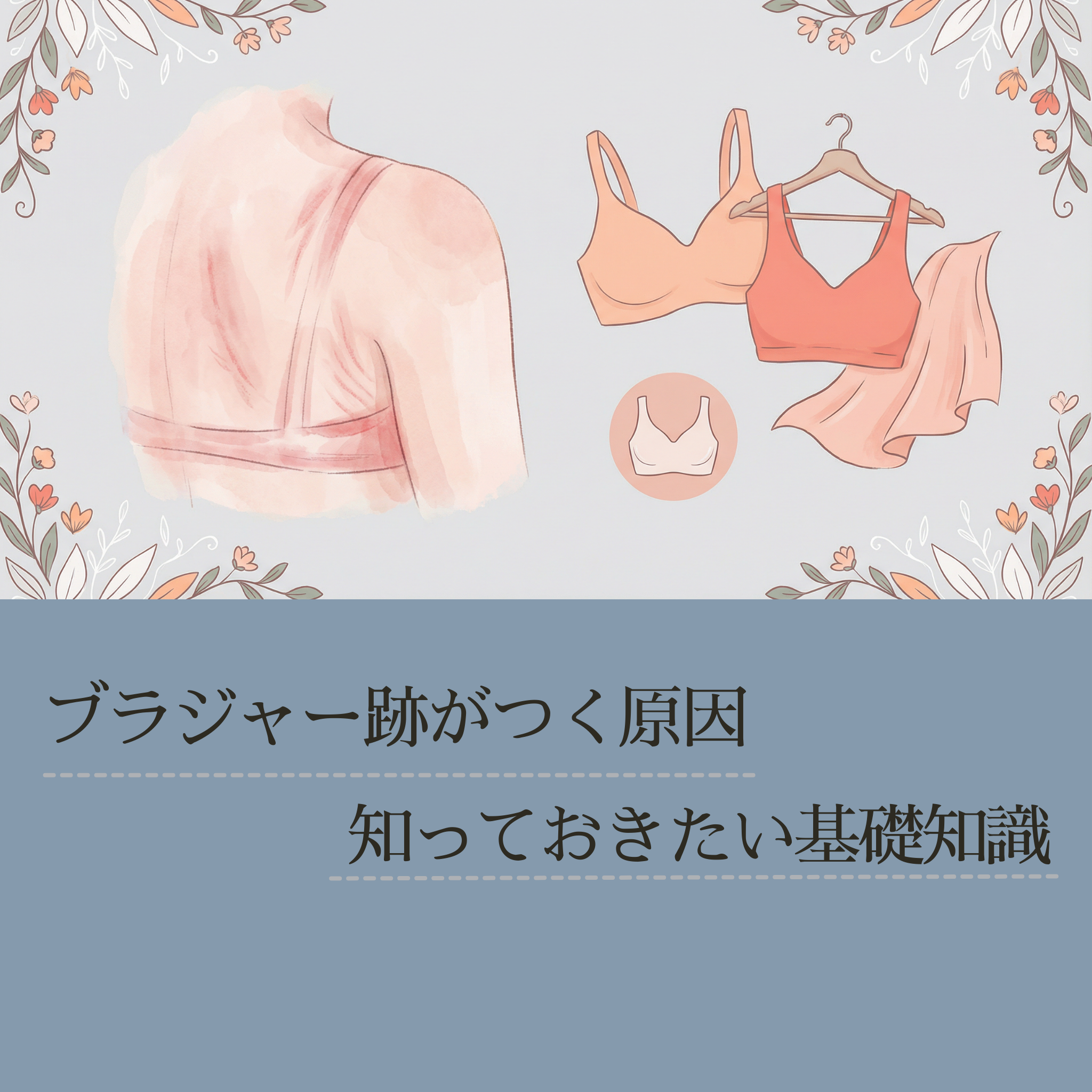 ブラジャー跡がつく原因知っておきたい基礎知識