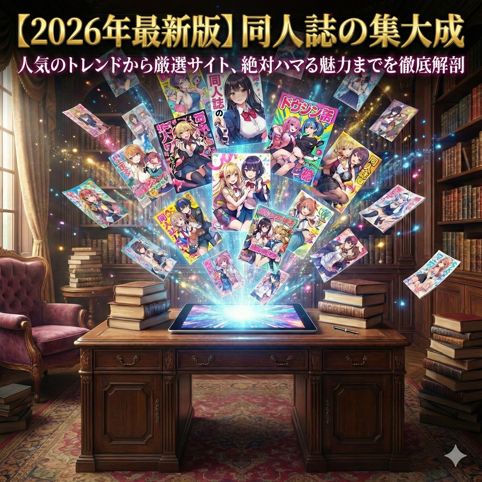 【2026年最新版】同人誌の集大成：人気のトレンドから厳選サイト、絶対ハマる魅力までを徹底解剖