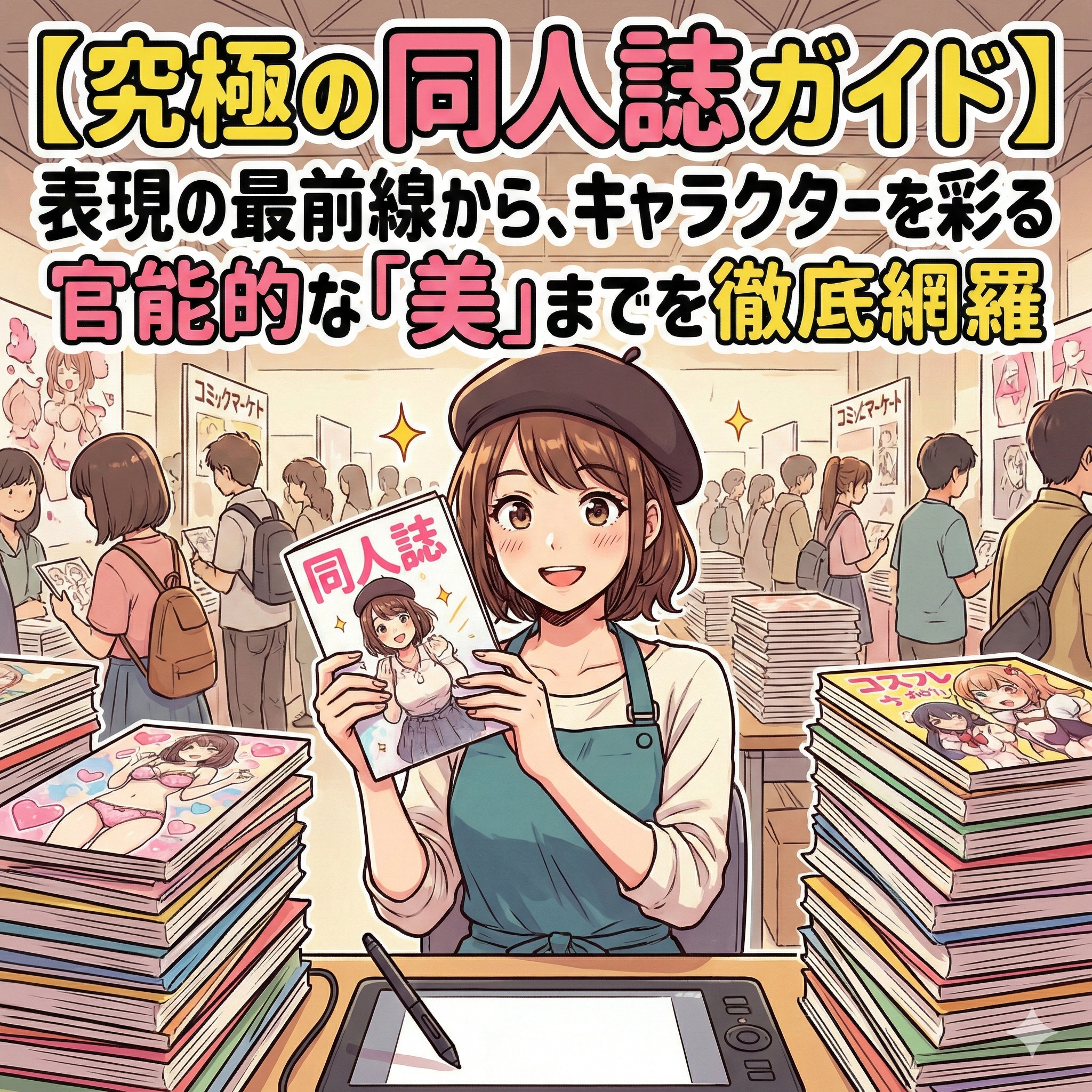 【究極の同人誌ガイド】表現の最前線から、キャラクターを彩る官能的な「美」までを徹底網羅