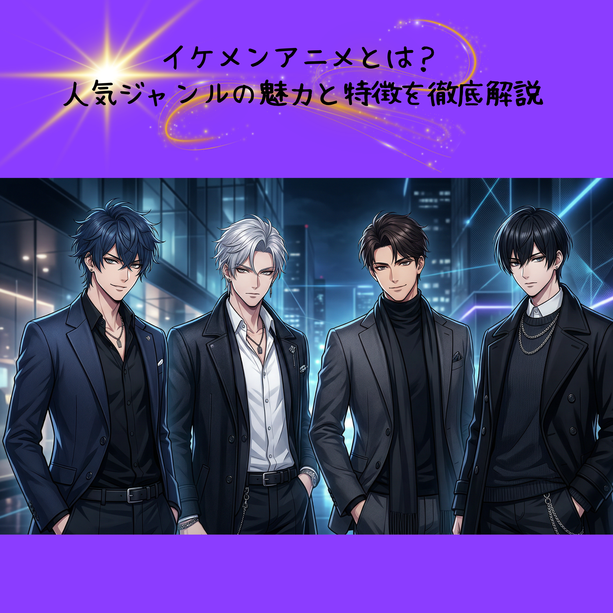 イケメンアニメとは？人気ジャンルの魅力と特徴を徹底解説