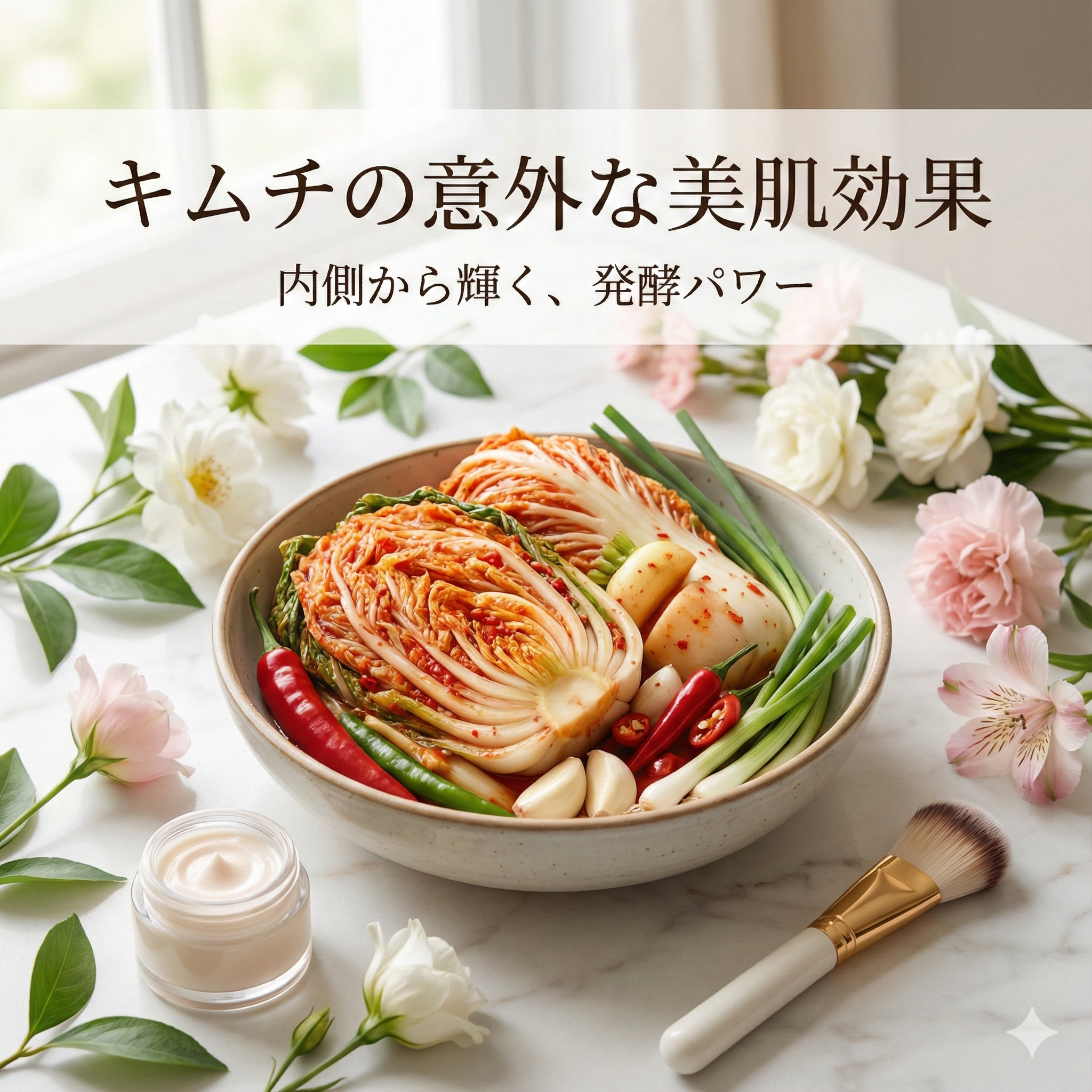 キムチの意外な美肌効果：発酵パワーで内側から輝く肌へ