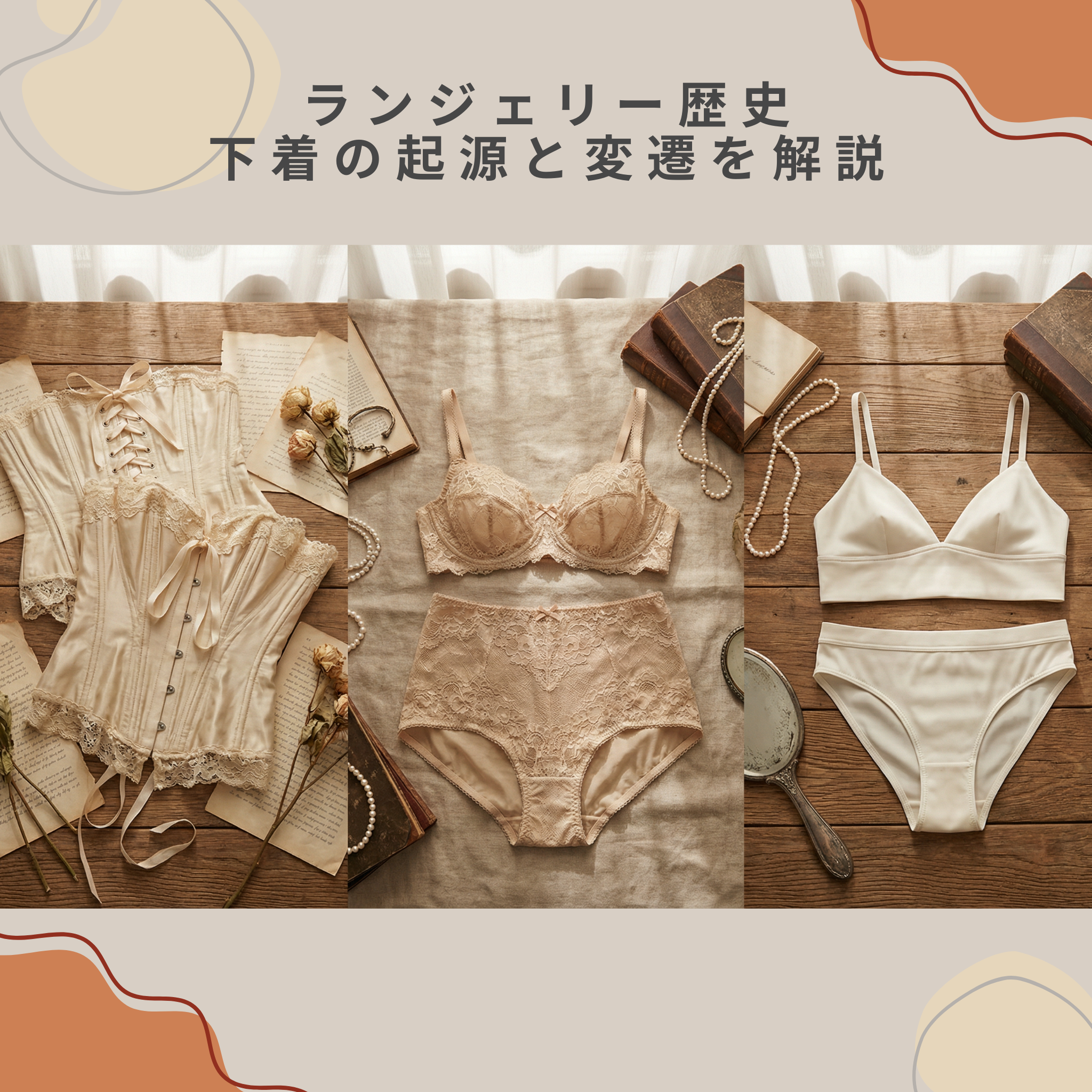 ランジェリー歴史：下着の起源と変遷を解説