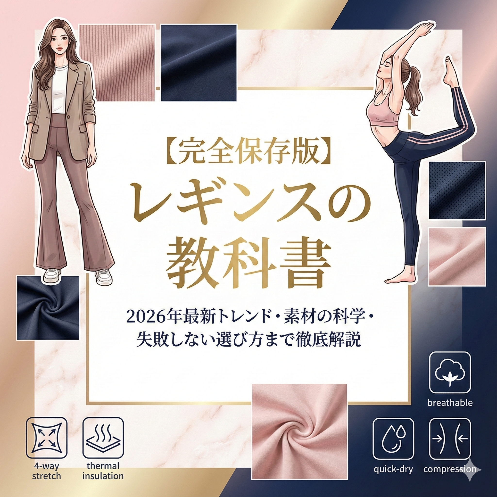 レギンスの教科書：2026年最新トレンドから素材の科学、失敗しない選び方まで徹底解説