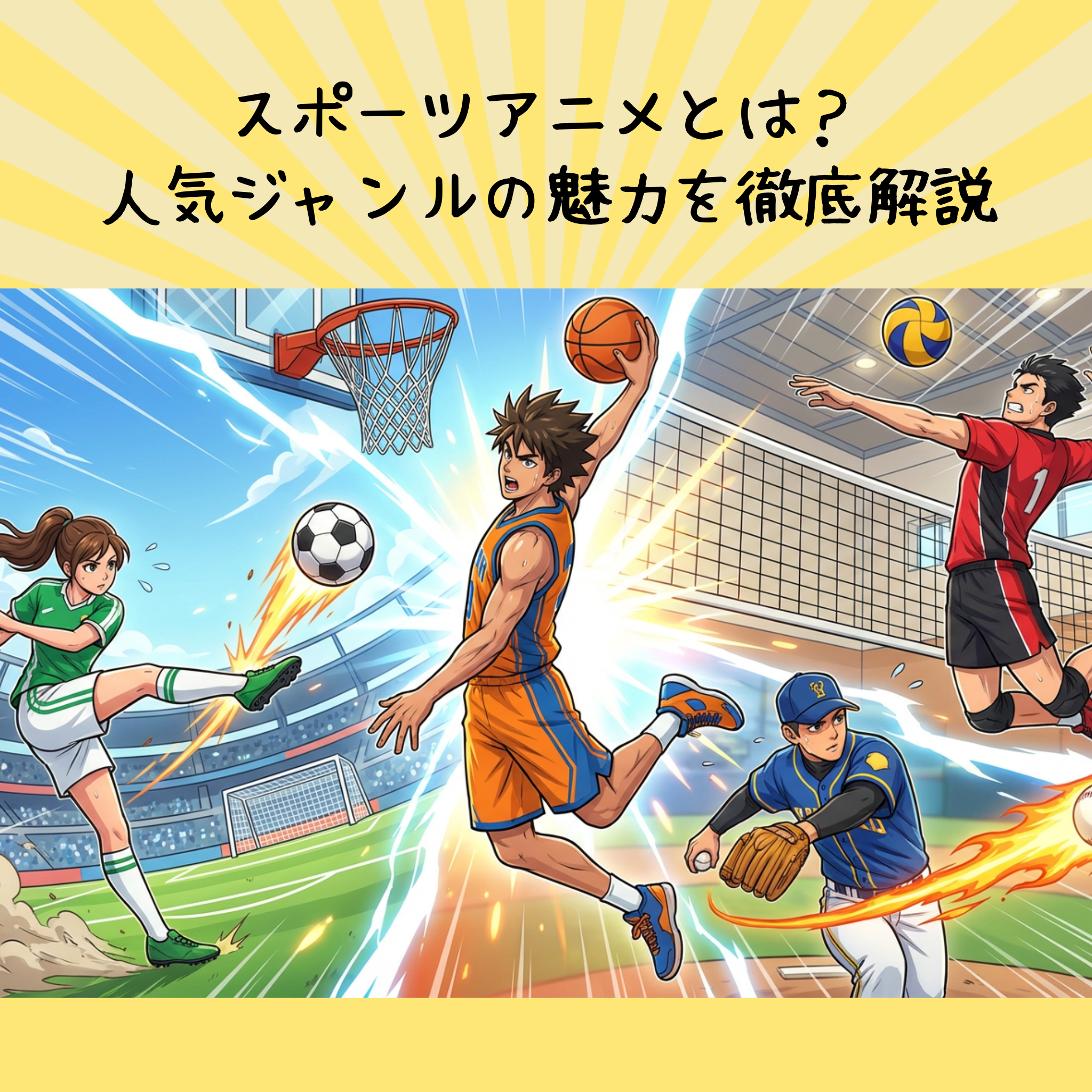 スポーツアニメとは？人気ジャンルの魅力を徹底解説