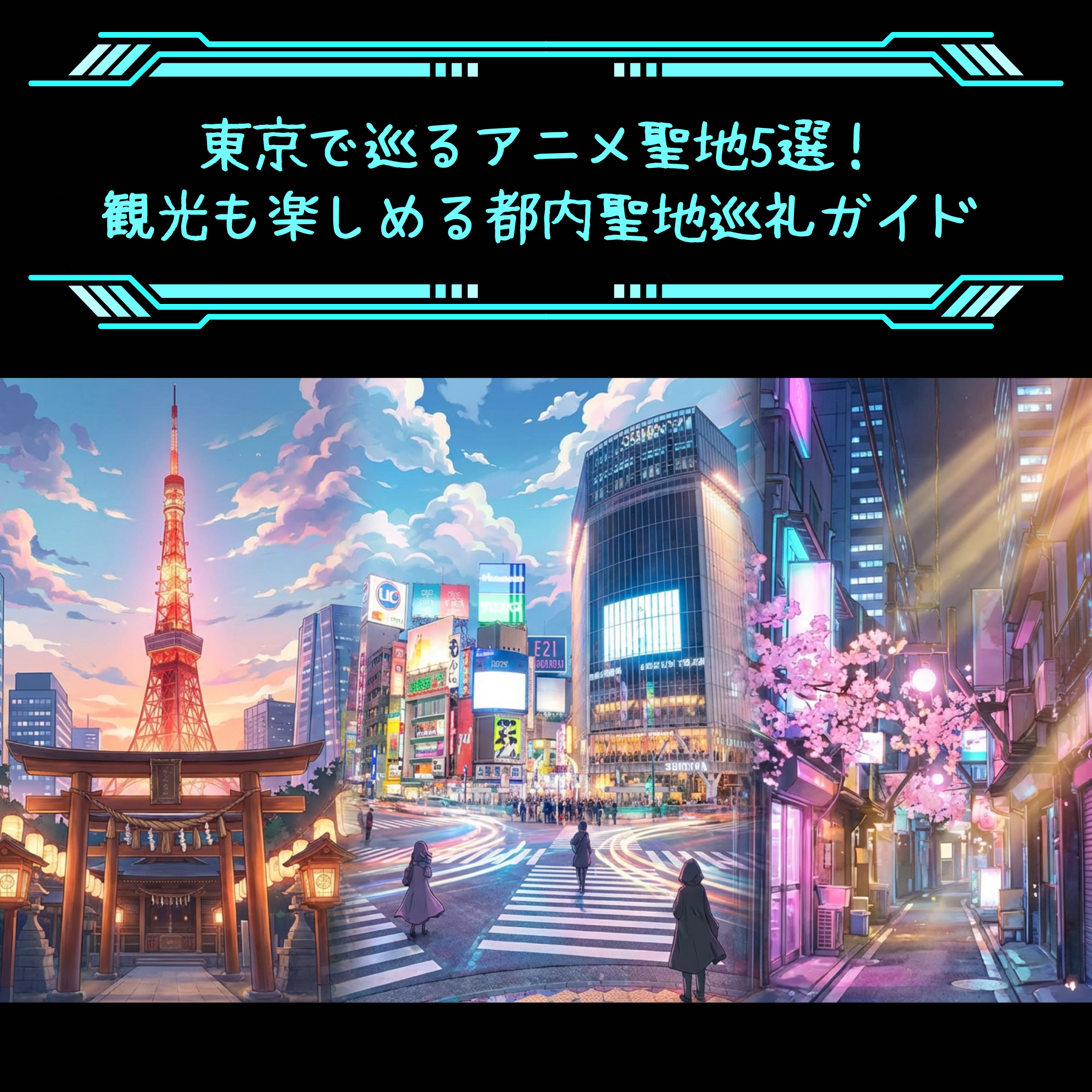 東京で巡るアニメ聖地5選！観光も楽しめる都内聖地巡礼ガイド