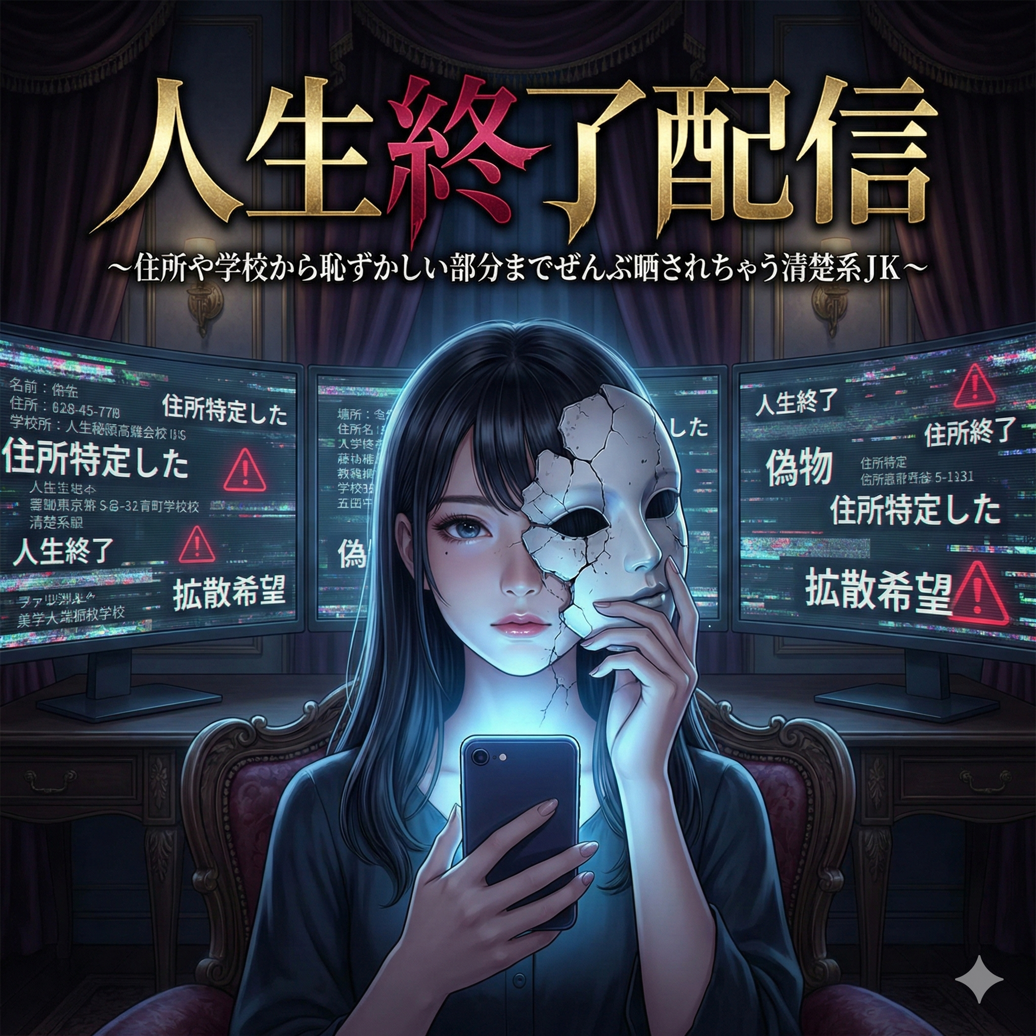 漫画「人生終了配信 ~住所や学校から恥ずかしい部分までぜんぶ晒されちゃう清楚系JK~」を徹底解析！